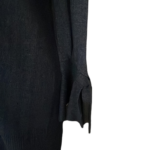 Loft Tie Cuff Open Cardigan Gray/Slate Blue S - Picture 5 of 7